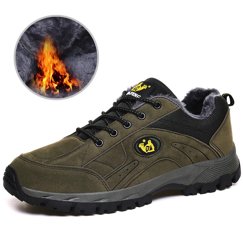 Men's Extra Large Winter Outdoor Cotton Hiking and Walking Shoes