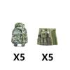 MOC Военный Пистолет Оружие Строительные Блоки Солдат Винтовка M16 M4 Автомат Шлем с Печатью США Берет Жилет Ремень Тактическая Шляпа Кирпич