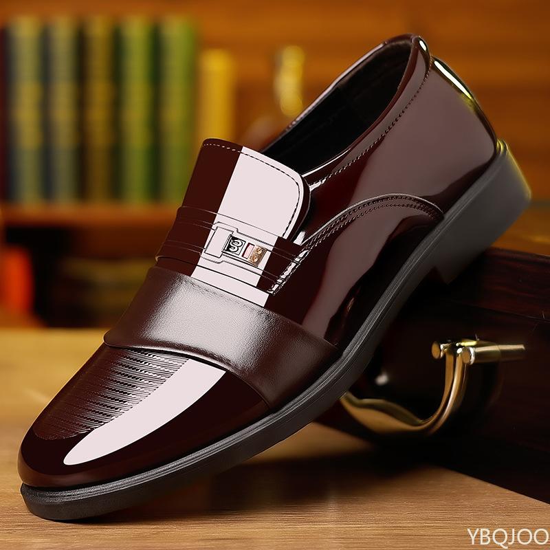 Мужские формальные кожаные туфли Новый британский стиль Деловые низкие повседневные остроносые туфли на каждый день De Vestir Hombre Роскошь