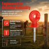 50Pcs Rainproof Fence Insulator Screw In Design Plastic Steel Insulator  Outdoor Use