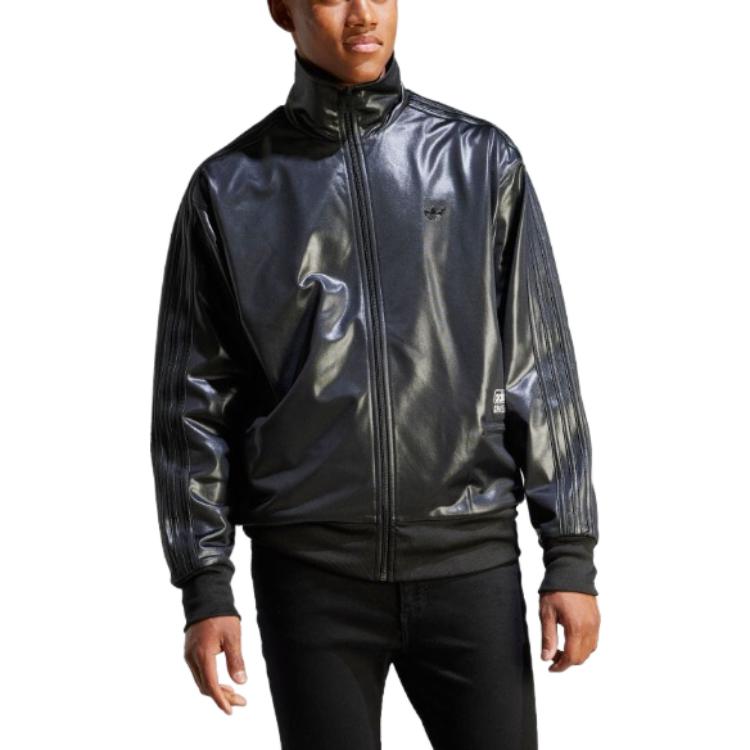 Adidas Originals Jackets Men's Black Stand Collar Moderate Other IL6153