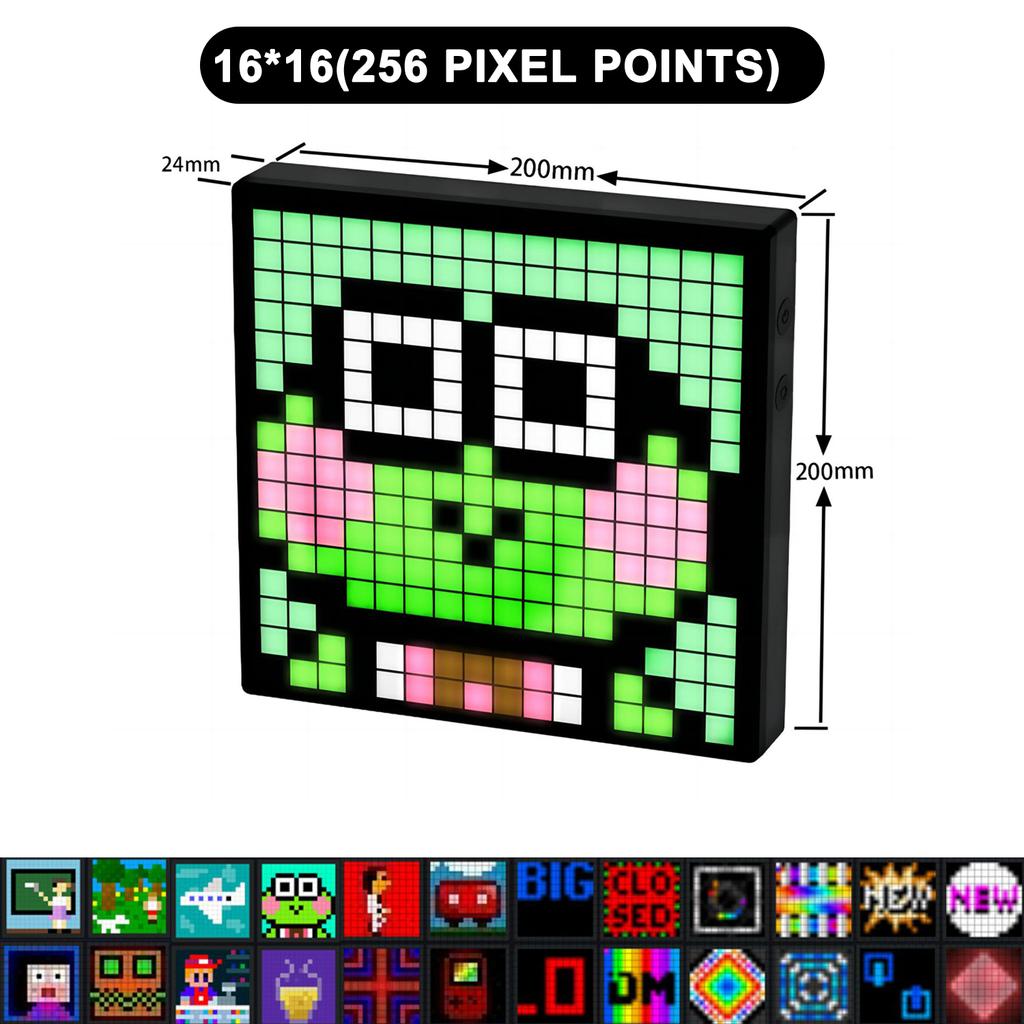 Умный светодиодный матричный пиксельный дисплей RGB DIY граффити Bluetooth управление приложением художественный дисплей для декора игровой комнаты крутая анимационная рамка