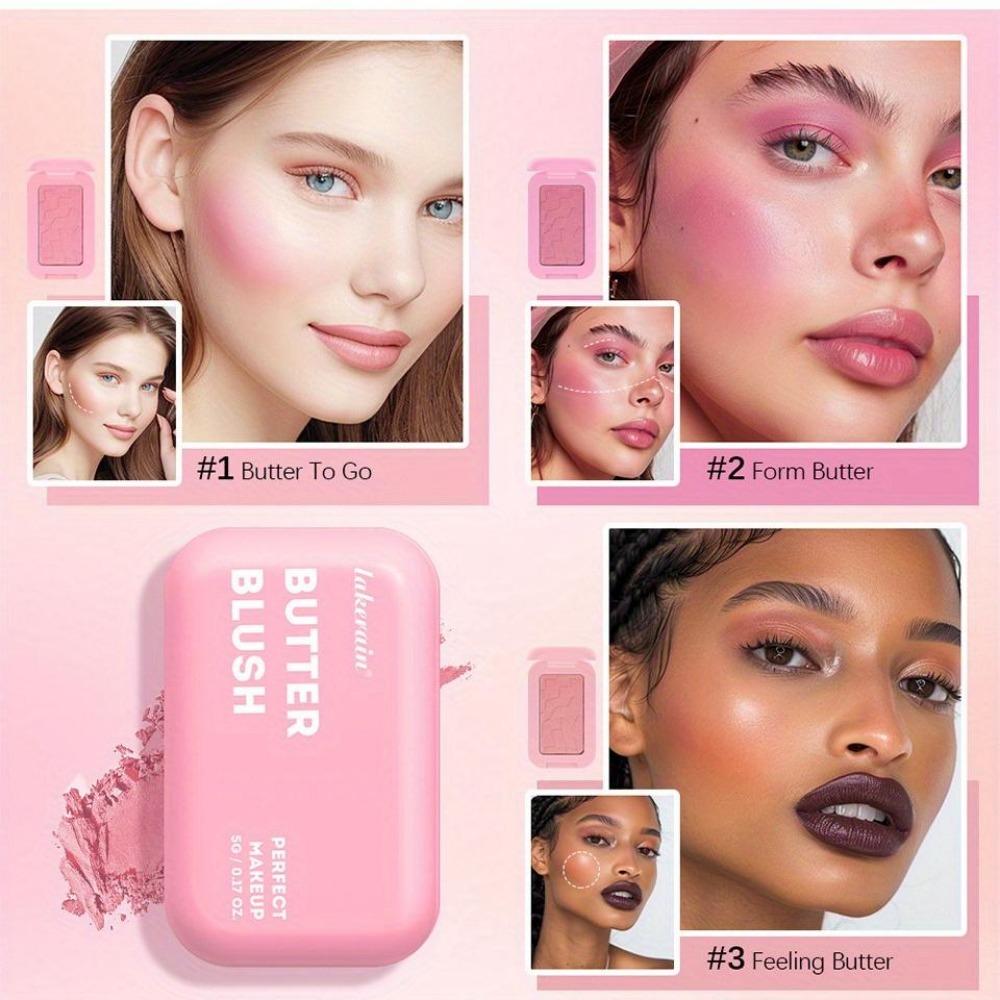 Butter Blush, Contour Matte Blush, Enhance Complexion, Soft Face Makeup, Moisturizing Lipstick