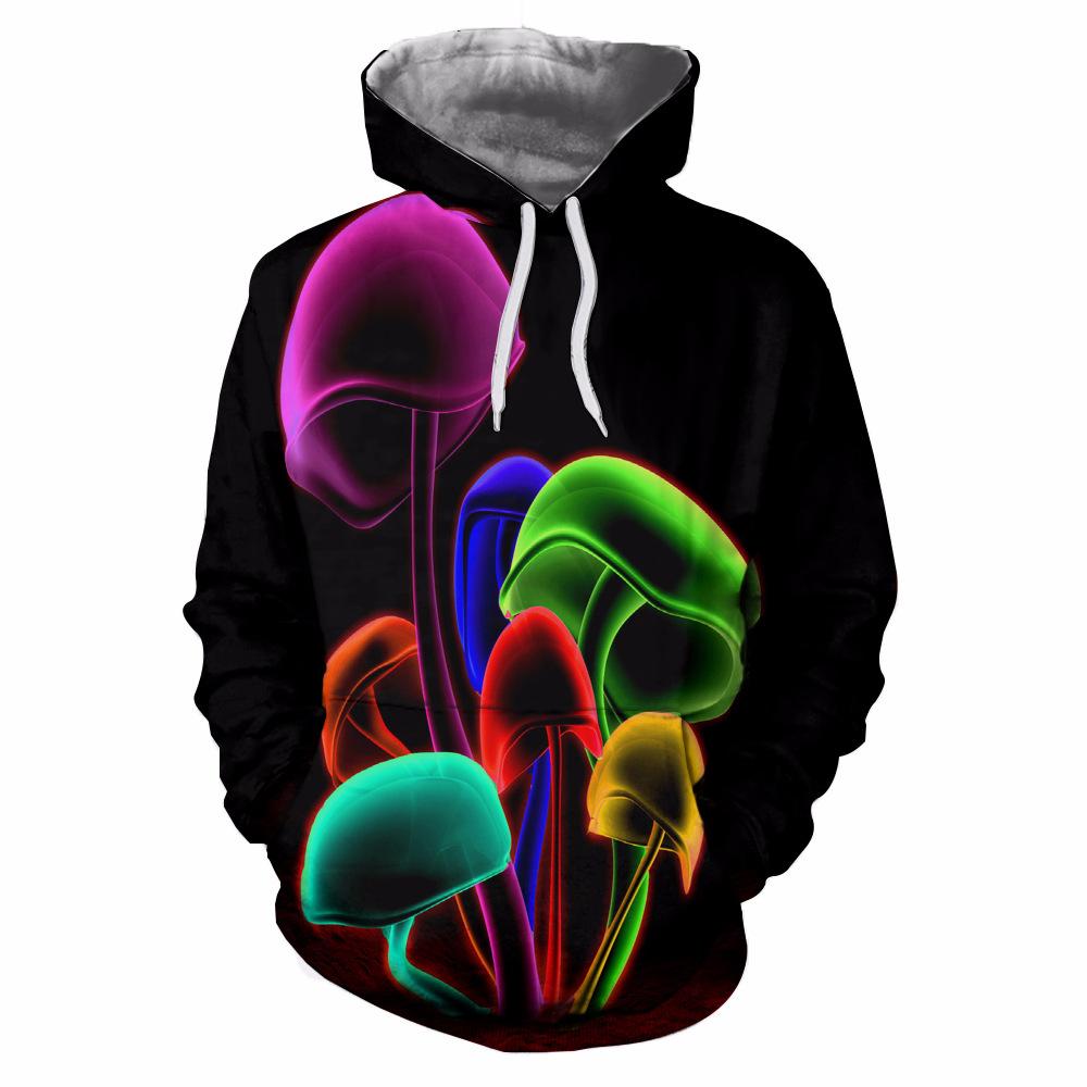 Весенне-осенняя мужская толстовка с 3d принтом ангела, мужская толстовка с капюшоном, модные повседневные индивидуальные толстовки с длинными рукавами, топы