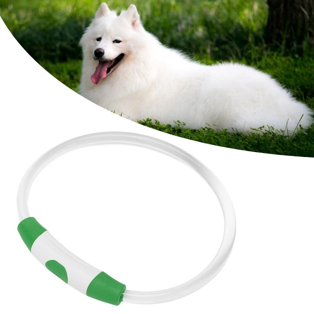 USB Charging Pet Collar Cuttable Light Collar Bright Light Dog Necklace Pet Safety