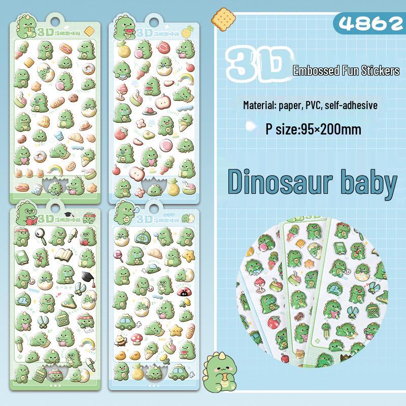 3D рельефные мультяшные наклейки с животными для детей - Обучающие и DIY игрушки для учеников начальной школы