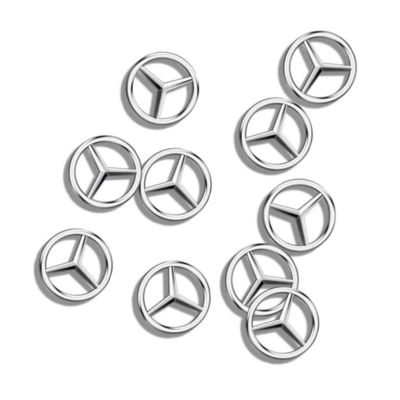13 мм Наклейка-эмблема на ключ от автомобиля Для Mercedes Benz AMG W211 W212 W166 W167 W117 W247 W176 W204 W203 W205 W140 X253 W210 FG1