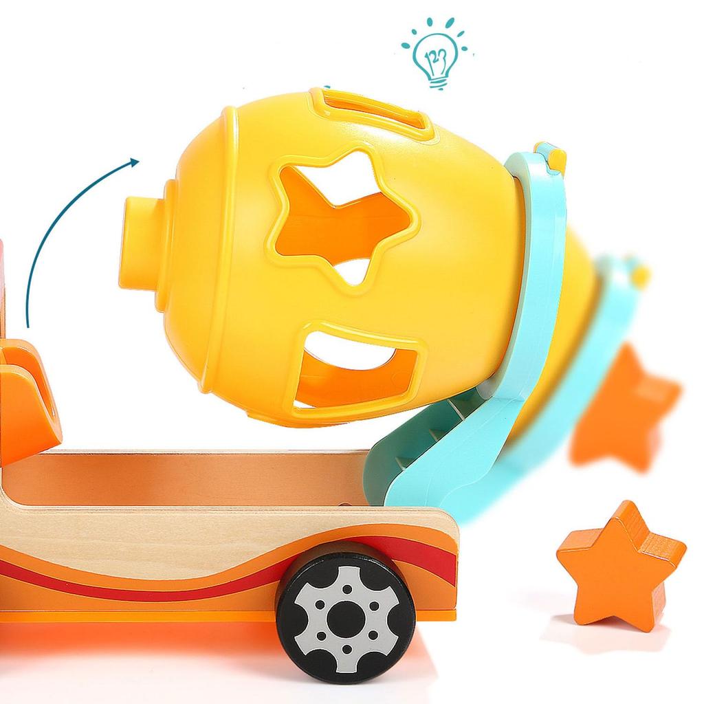 Лучшая яркая игрушка-головоломка в форме автомобиля-миксера Guruguru 120308, подлинный продукт