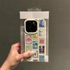 Мультяшный Штамп Печать Имитация Кожи Чехол для Телефона для iPhone 17 Air 16 E 15 14 Plus 13 12 11 Pro Max XS Max Мягкий Силиконовый Чехол