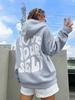 Хлопковые толстовки с принтом Love Yourself, повседневные пуловеры большого размера, трендовый удобный спортивный костюм, повседневная женская толстовка в стиле Харадзюку