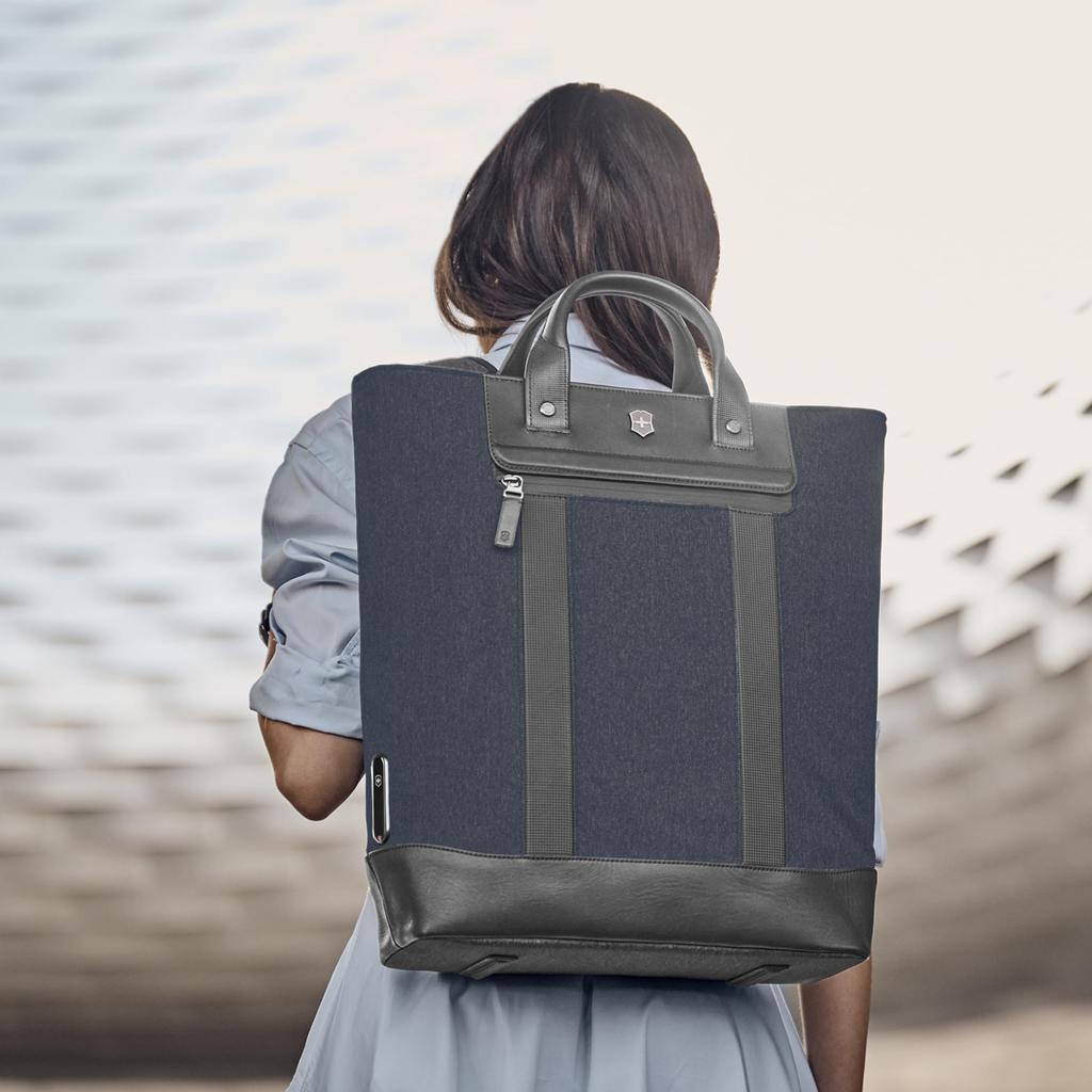 Сумка-тоут Victorinox Architecture Urban2 с карманами для ноутбука и планшета 612672, 2-сторонняя, 15-дюймовая, 13,3-дюймовая, 20 л, синяя,