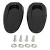 2Pcs Mirror Base Cover Aluminum Alloy Water Resistant Windshield Mirror Hole Cover for S1000RR 2019 To 2023 Black