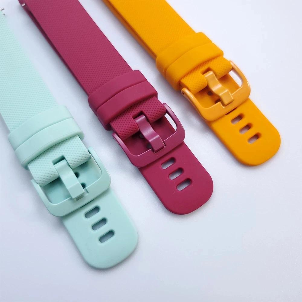 Спортивный силиконовый ремешок для Huami Amazfit Active 2 Квадратный ремешок Bip 6 5/GTR 4 3 Pro/GTS 4 3 2mini Ремешки для Amazfit BALANCE Браслет