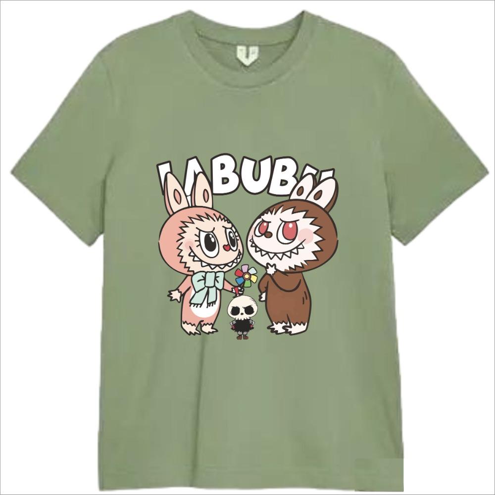 T-shirt Labubu Unisex Short-sleeved Top Fashion Trend