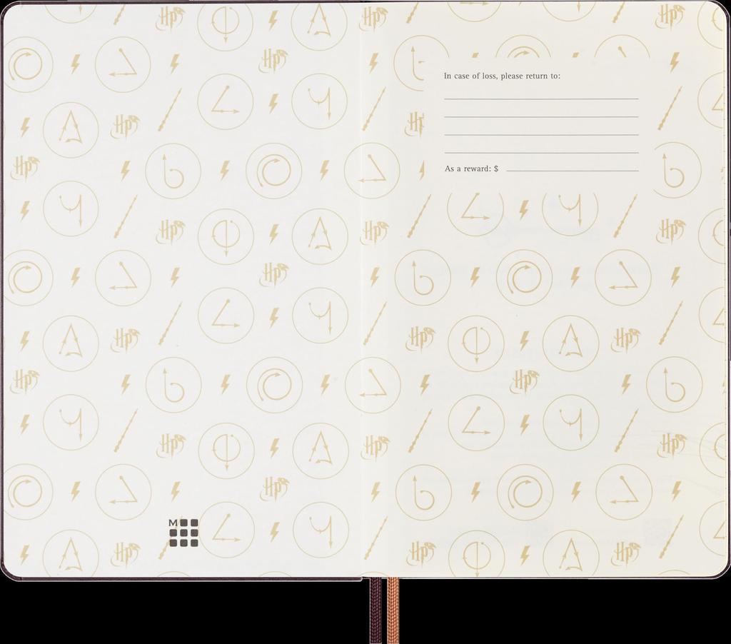 Moleskine Harry Potter 2025 Planner, January Start, 1 Page Per Day, 12-Month Daily Diary, Large Size (13cm W X 21cm H), Hardcover, Axio DHP12DC3Y25