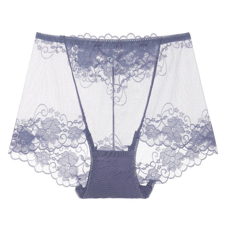 Women's Plus Size Lace Seamless High-Waist Briefs - Breathable & Comfortable