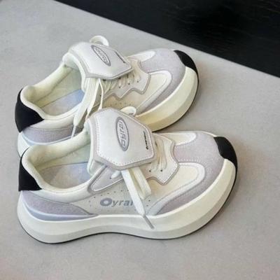 Новые женские туфли джинсовые синие коричневые туфли-облака нишевый дизайн повседневная обувь для девочек весна и осень на толстой подошве увеличивающие высоту туфли для доски