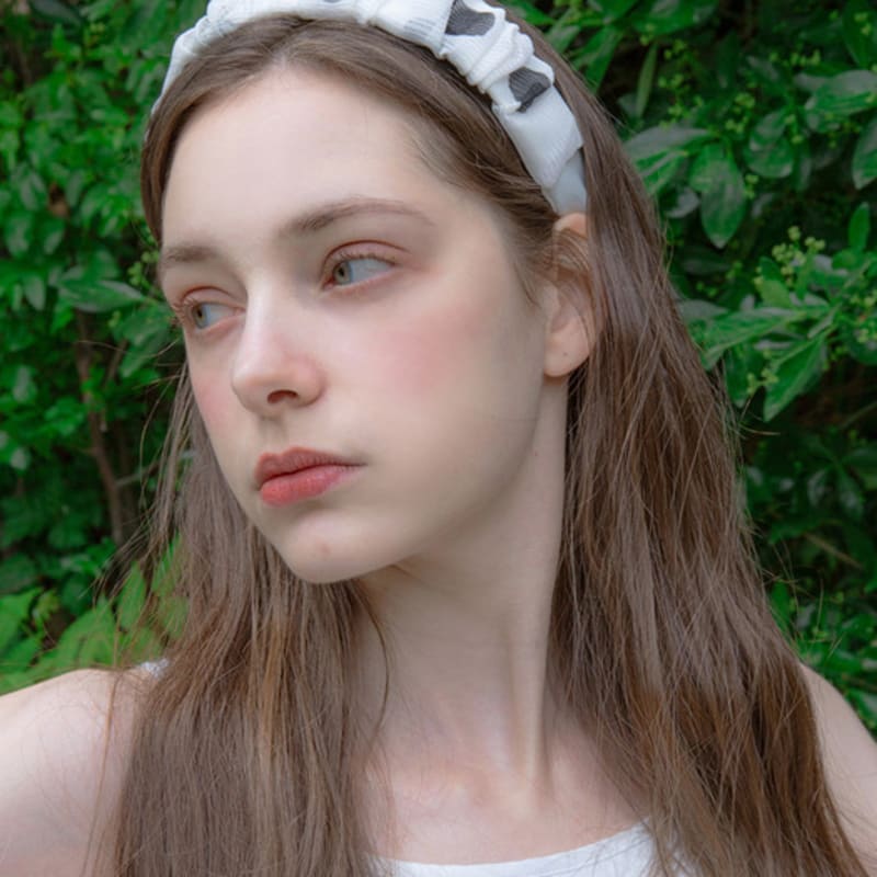 Жан Поль Кларисс Шифоновая повязка на голову в горошек JP-22-096HB