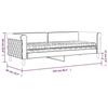 VidaXL Daybed with Mattress Light Grey 80x200 Cm Velvet 3197740