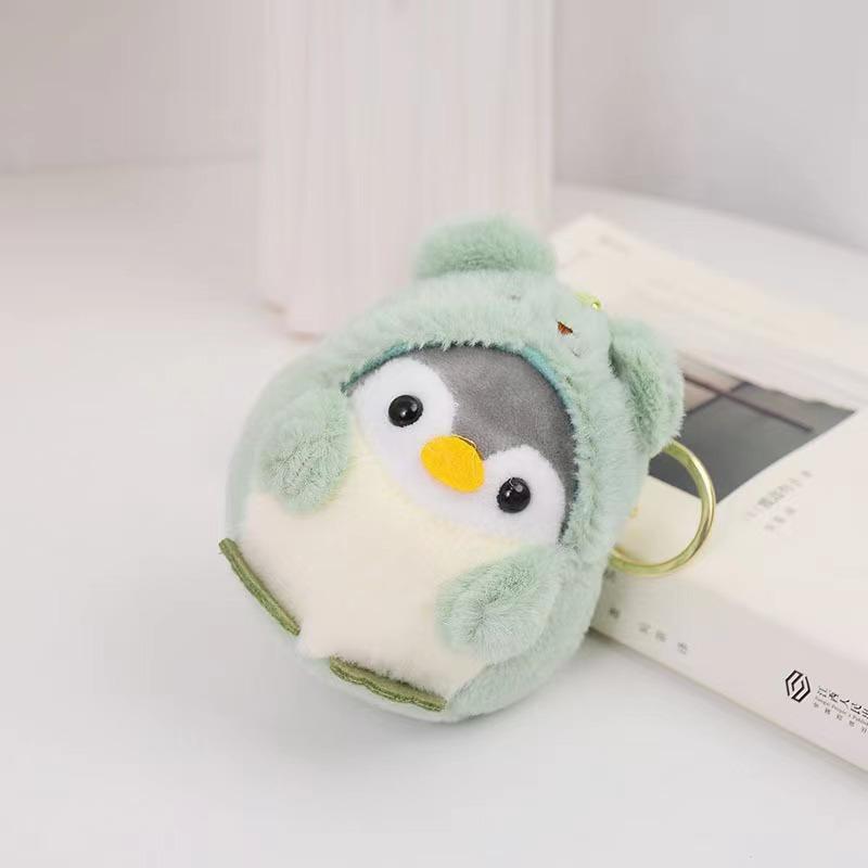 Маленький плюшевый брелок с пингвином, милая плюшевая кукла, аниме, кавайные игрушки для детей, подвеска, брелок для ключей, подарок на день рождения для женщин и девочек