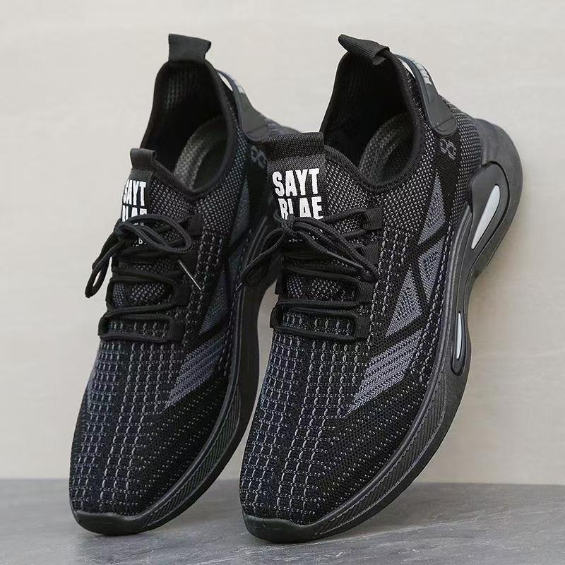 Мужская обувь летняя тонкая сетчатая обувь дышащая нескользящая дезодорирующая спортивная обувь легкая мягкая подошва повседневная парусиновая мужская модная обувь