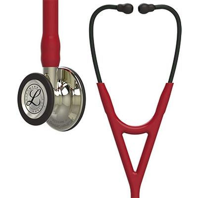 Кардиологический стетоскоп 6176 с головкой бордовый 3M™ Littmann® IV™ Высокочувствительная двухтрубная конструкция, для взрослых/детей (Отделка шампань), Прибл.