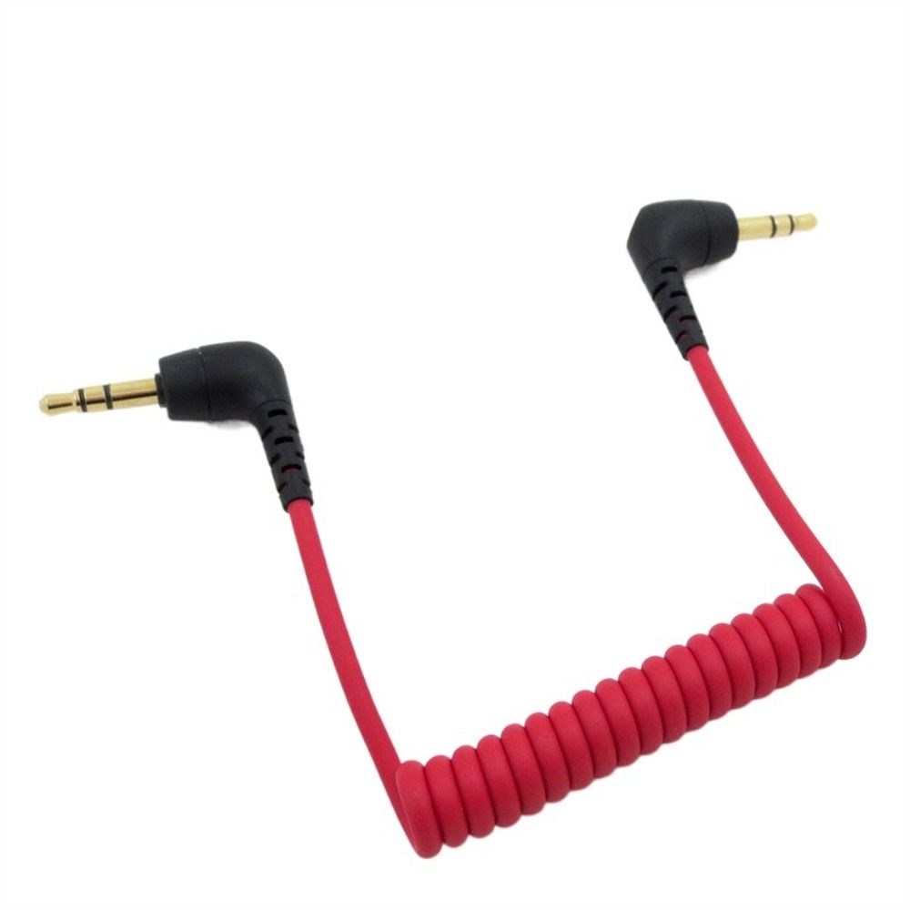 Кабель-адаптер Микрофон-камера Спиральный микрофонный кабель TRS-TRS Кабель пружинный 3,5 мм