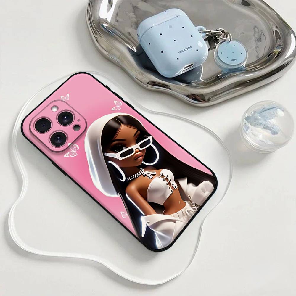 Модный Чехол для Телефона B-Bratz D-Doll Чехол для Телефона Для Iphone 17 16 15 11 13 14 Pro Max X Xr Xs Max 12mini Черный Чехол