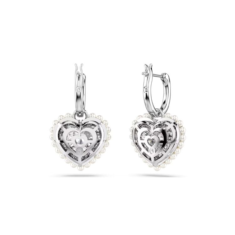 Swarovski Серьги-подвески Сердце Капля Воды Женские серьги Серебряные 5684384