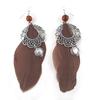 [N1150] - Коричневые дизайнерские серьги «Шайенны»