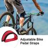 Yousheng 2 шт. ремни для велосипедных педалей с крепежной лентой, износостойкие, сверхлегкие, регулируемые, противоскользящие, универсальные ремни для велосипедных ножек, аксессуары для велосипеда