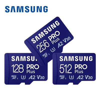 Samsung Карта памяти PRO Plus microSD 256 ГБ microSDXC,512 ГБ 128 ГБ До 180 МБ/с, Full HD и 4K, UHS I, C10, U3, V30, A2, для телефонов GoPRO и камеры дрона DJI
