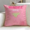 Hot MMargarita Cocktail Arted Cushion Cover Stylish Washable Pillow Cover Ideal for Couch Bedroom Car Decoration