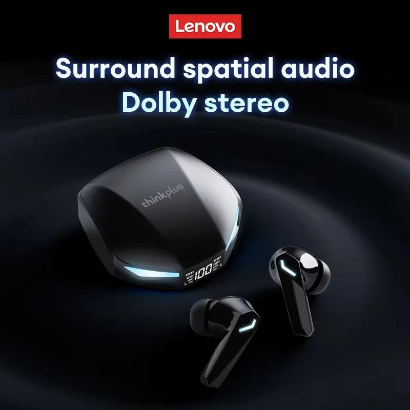 Оригинальные беспроводные наушники Lenovo XT53, обновленные наушники Bluetooth 5.4, игровая гарнитура с низкой задержкой и шумоподавлением, светодиодные наушники-вкладыши, новые