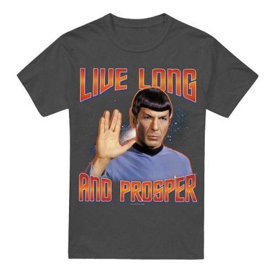 Звездный путь: Оригинальная унисекс футболка для взрослых Live Long and Prosper Спок