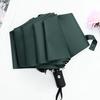 Fully Automatic Sun Protection Umbrella Auto Open Windproof Rainproof UV Protection with Anti-UV Coating Compact Folding Travel Parasol