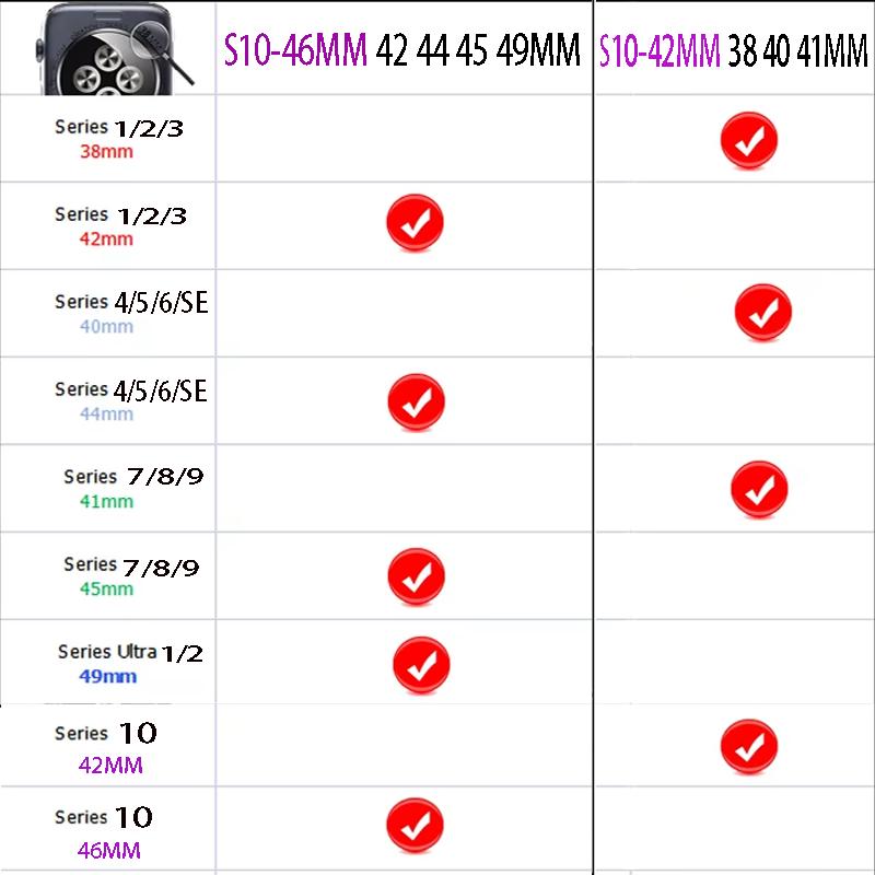 Миланский ремешок для Apple watch band 44 мм Ultra 2 49 мм браслет iwatch Series 10 9 7 8 6 SE 5 4 3 Correa 38/40 мм 42/46 мм 41/45 мм