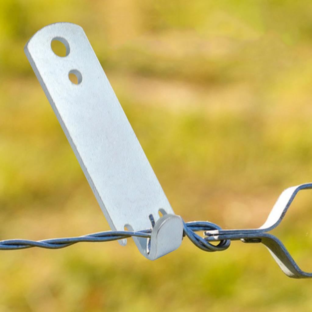 2Pcs Fence Wire Twist Tool Versatile Fencing Tool Quick & Convenient Fix for TPost Clip Fence Wire Twist Tool Durable