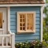 16 Grids Dollhouse Window Model Wooden Square Windows Model Miniature House Decor  For DIY Toys