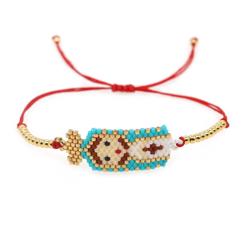 2025 Year of the Snake Lucky Red String Handmade Beaded Bracelet Set with Evil Eye for Couples