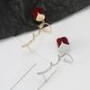 Rose Flower Ear Cuff Non-Piercing Ear Bone Clip Creative Lightweight
