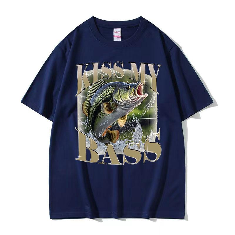 2026 Summer Cotton Printed TShirt Vintage Fishing Graphic Tee Unisex WOMEN Plus Size Loose Hip Hop Rap Breathable Comfort Top