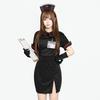 2026 new black nurse uniform set, role-playing uniform, high-quality fabric, support wholesale.