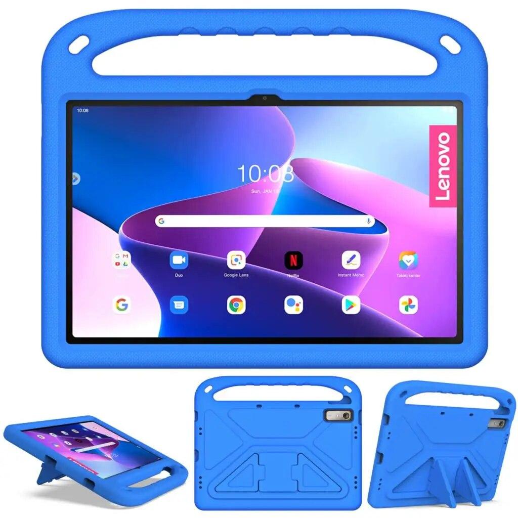 Kids Safe EVA Stand Case for Lenovo Tab M8 4rd Gen M9 TB-300FU Shockproof Cover for Tab P11 Gen 2 TB-350FU M10 3rd Gen TB-328FU