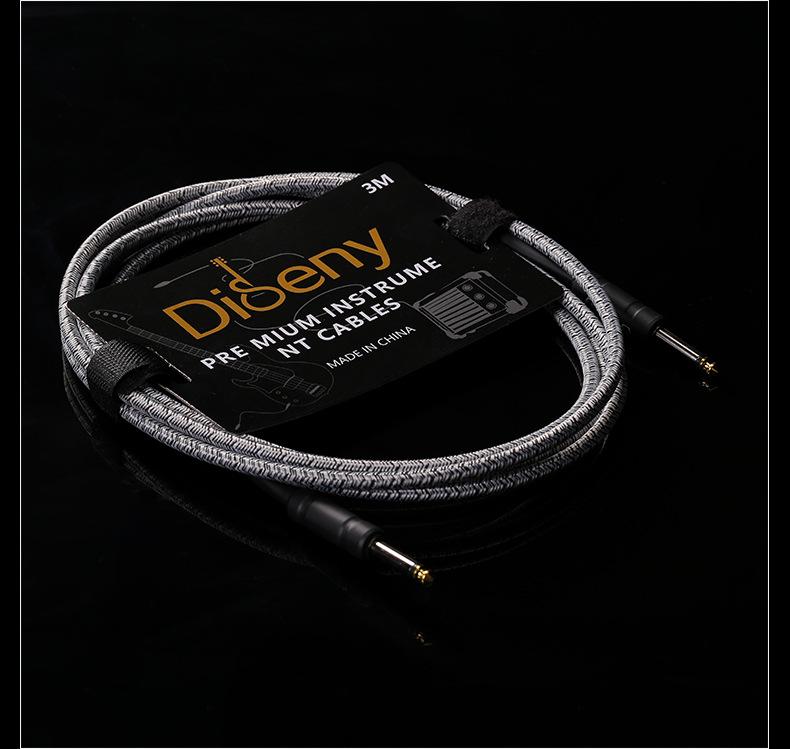 Noise-Cancelling 6.5mm Guitar Patch Cable - 3m/10m for Electric/Bass/Acoustic Amplifiers