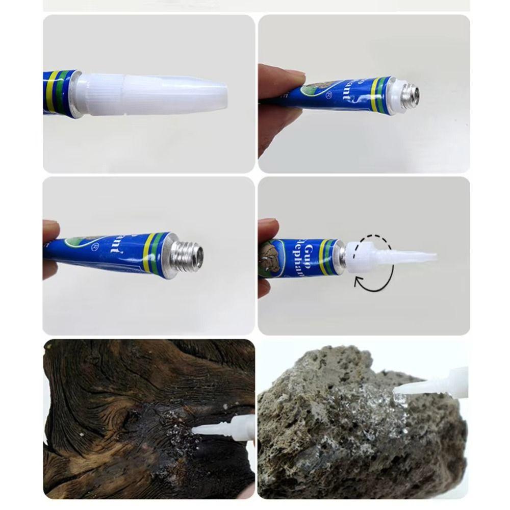 5Pcs Driftwood Fish Tank Landscaping Moss Glue Instant Water Grass Stick Fixing Glue  Aquarium