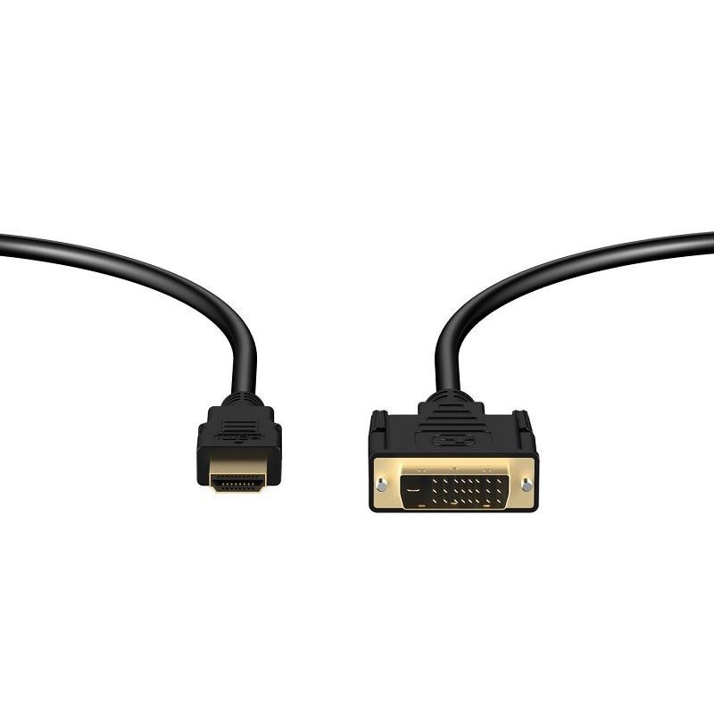 Кабель DVI-HDTV Совместимый кабель HDMI-DVI 1,5 м 1080P 3D DVI D 24 1-контактный кабель-адаптер для ТВ-приставки DVD ПК
