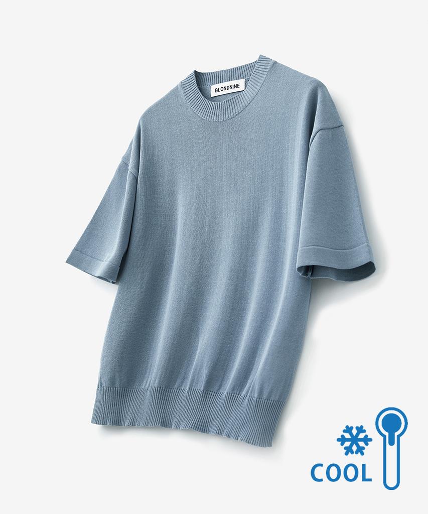 BLOND9 [Package] Cool Essential Round Neck Short Sleeve Knit + Cool Essential Round Neck Short Sleeve Knit