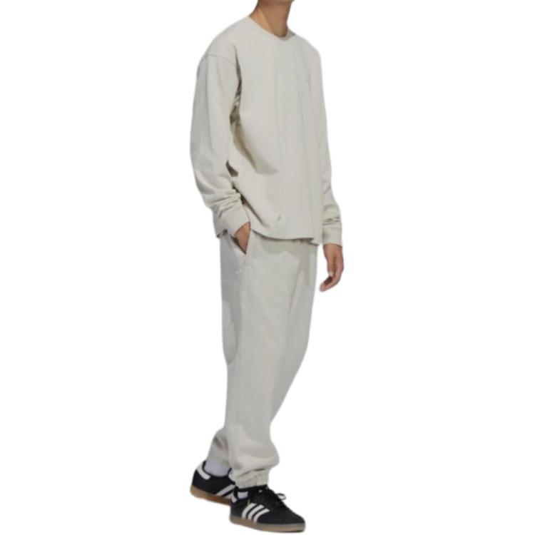 adidas Футболка с длинным рукавом Originals X Pharrell Williams Solid Logo Print, топы унисекс, коричневые HN3438