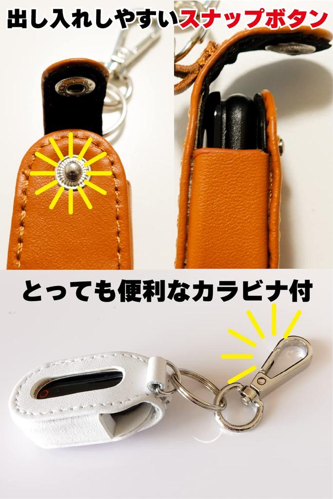 TRYKE Pocket Auto Catch Reviver Dia Leather Case Charging Cable 1 Piece Brook Pocket Auto Catch Case Black (Leather Single)